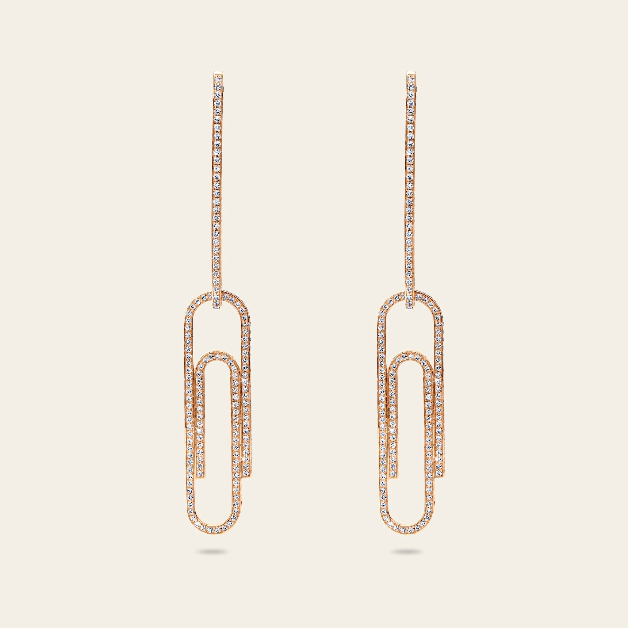 Office Supplies Diamond Earrings