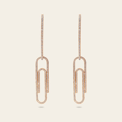 Office Supplies Diamond Earrings
