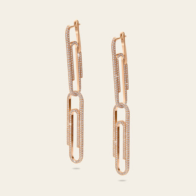 Office Supplies Diamond Earrings
