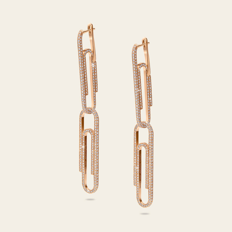 Office Supplies Diamond Earrings