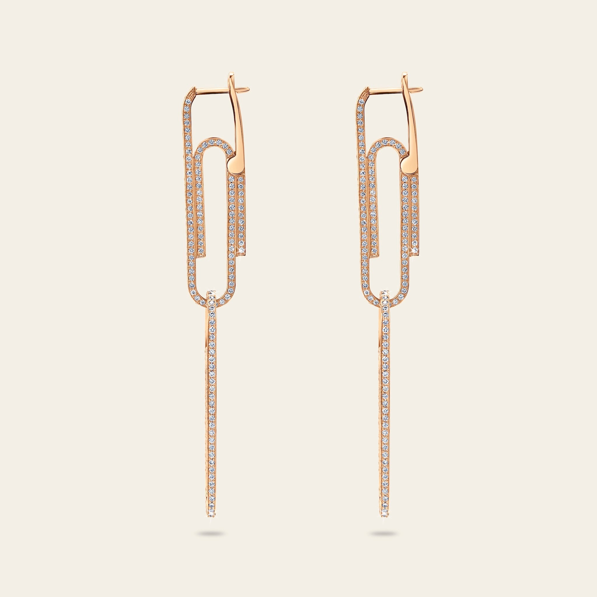 Office Supplies Diamond Earrings