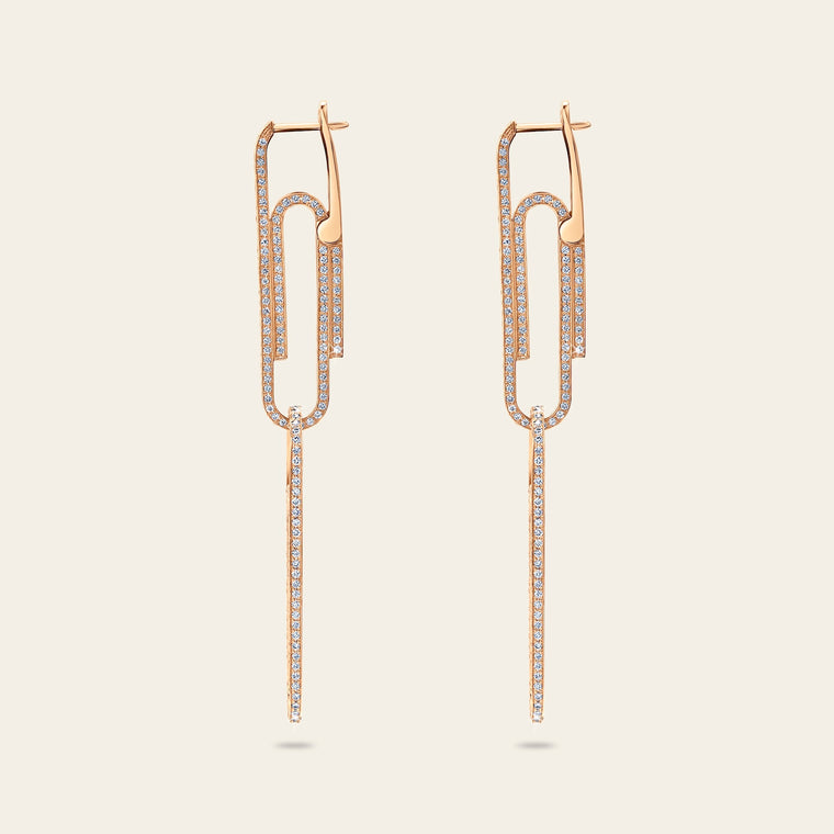 Office Supplies Diamond Earrings