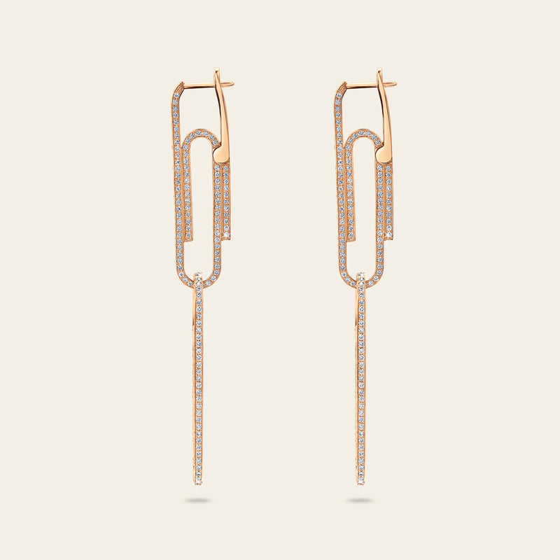 Office Supplies Diamond Earrings