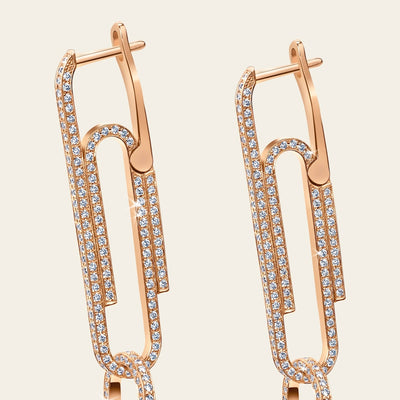 Office Supplies Diamond Earrings