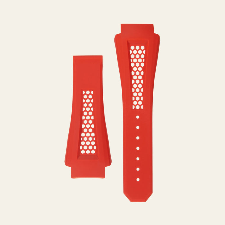 Red Epic X Chrono 47mm Honeycomb Strap - L