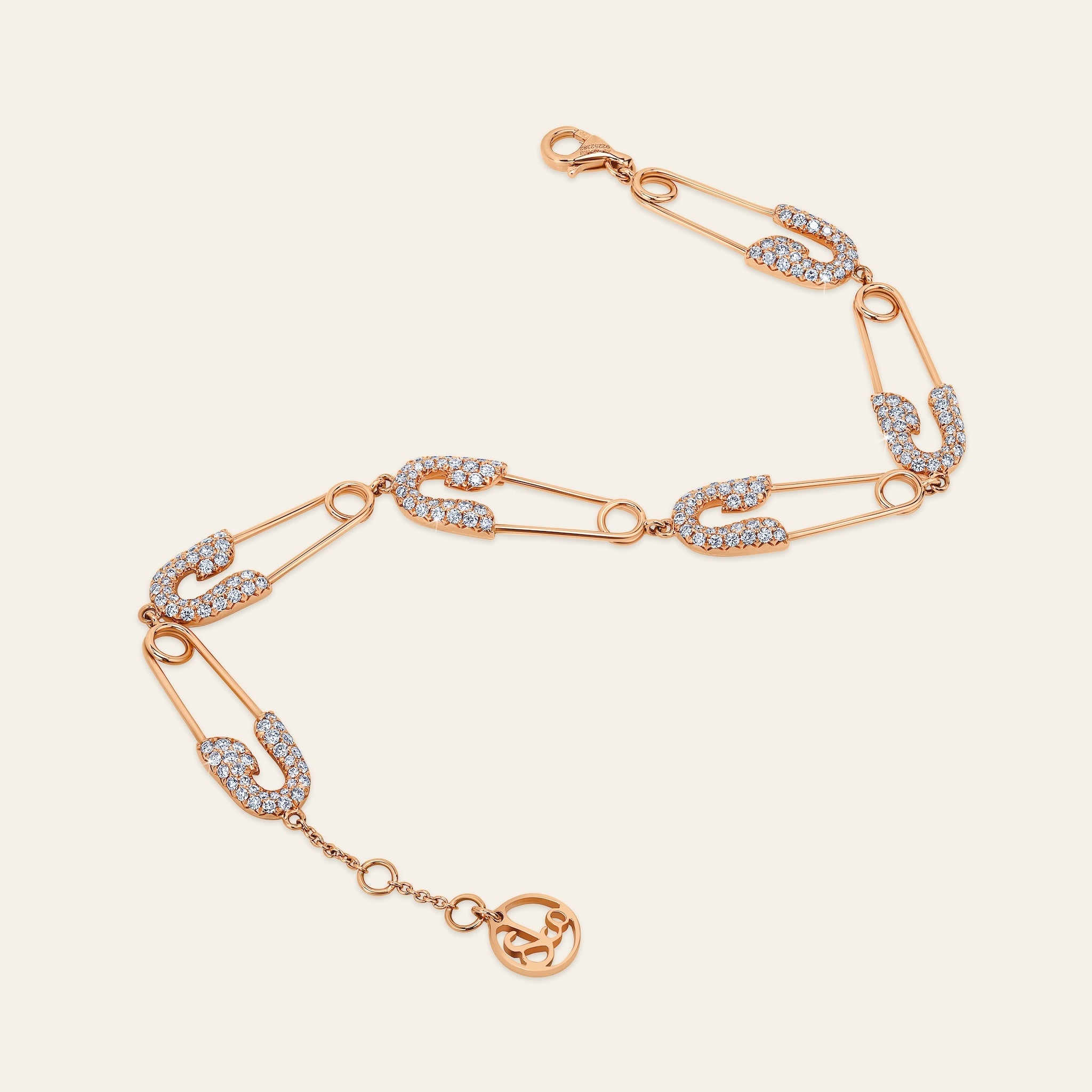 Securus Diamond Bracelet Rose Gold Multiple 6
