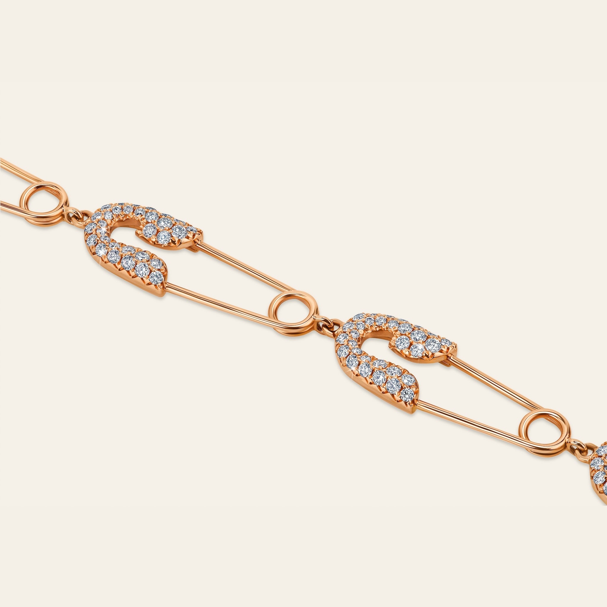 Securus Diamond Bracelet Rose Gold Multiple 7