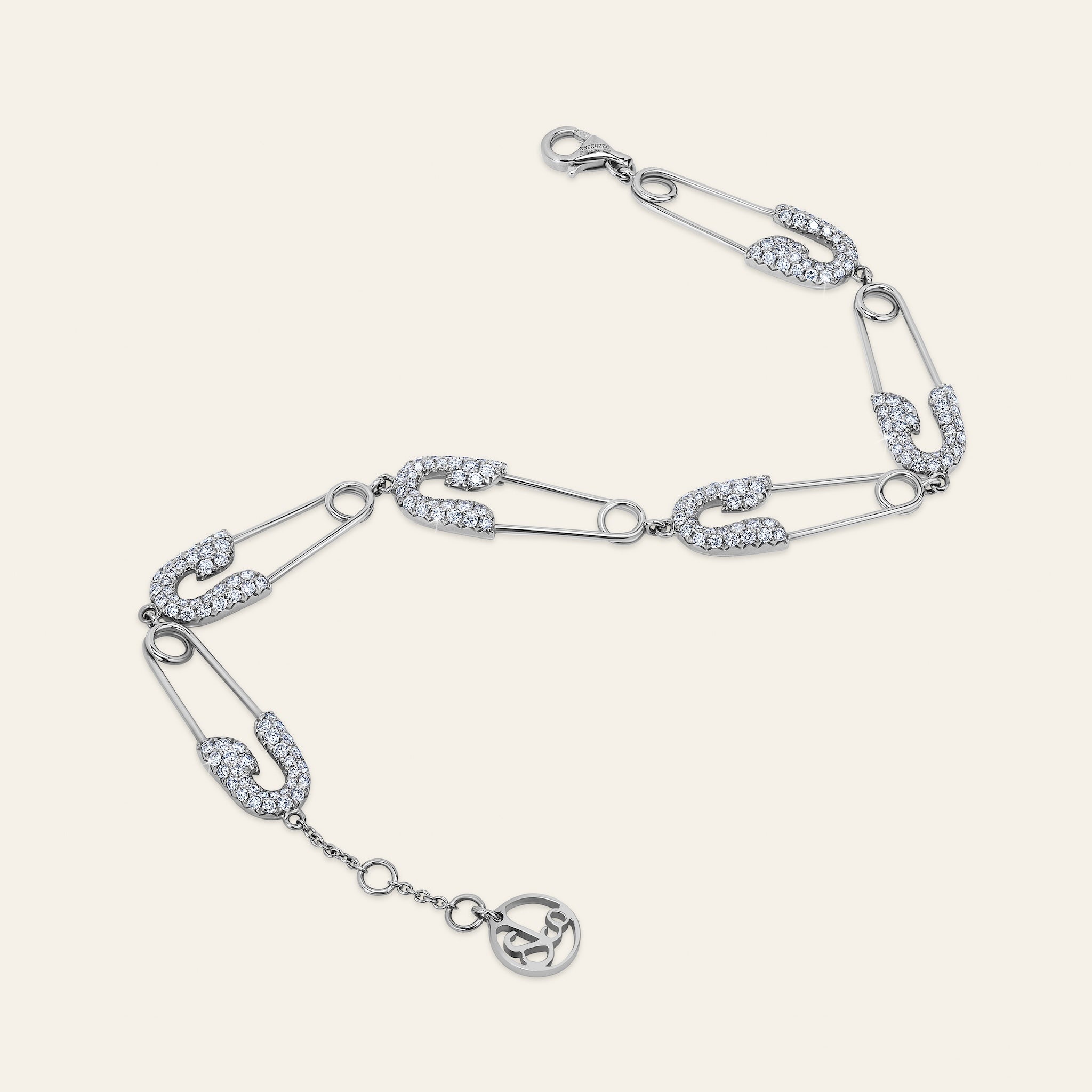 Securus Diamond Bracelet White Gold Multiple 5