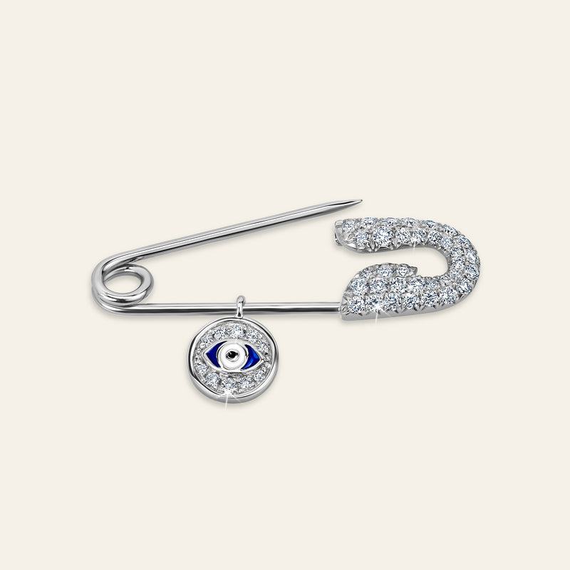 Securus Diamond Pin White Gold 6