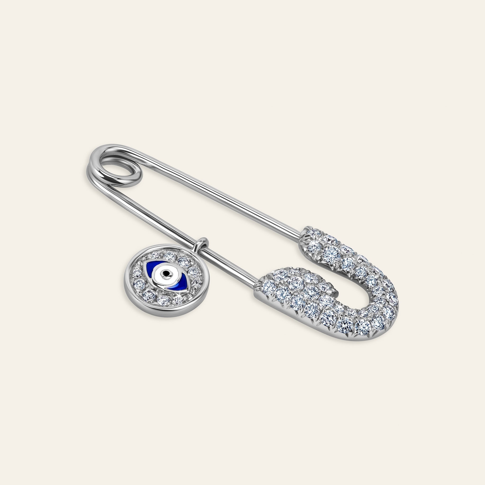Securus Diamond Pin White Gold 7