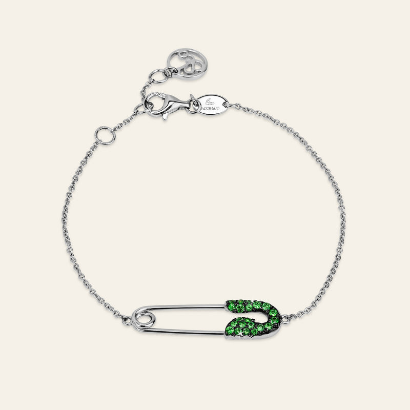 Securus Tsavorite Bracelet White Gold 9