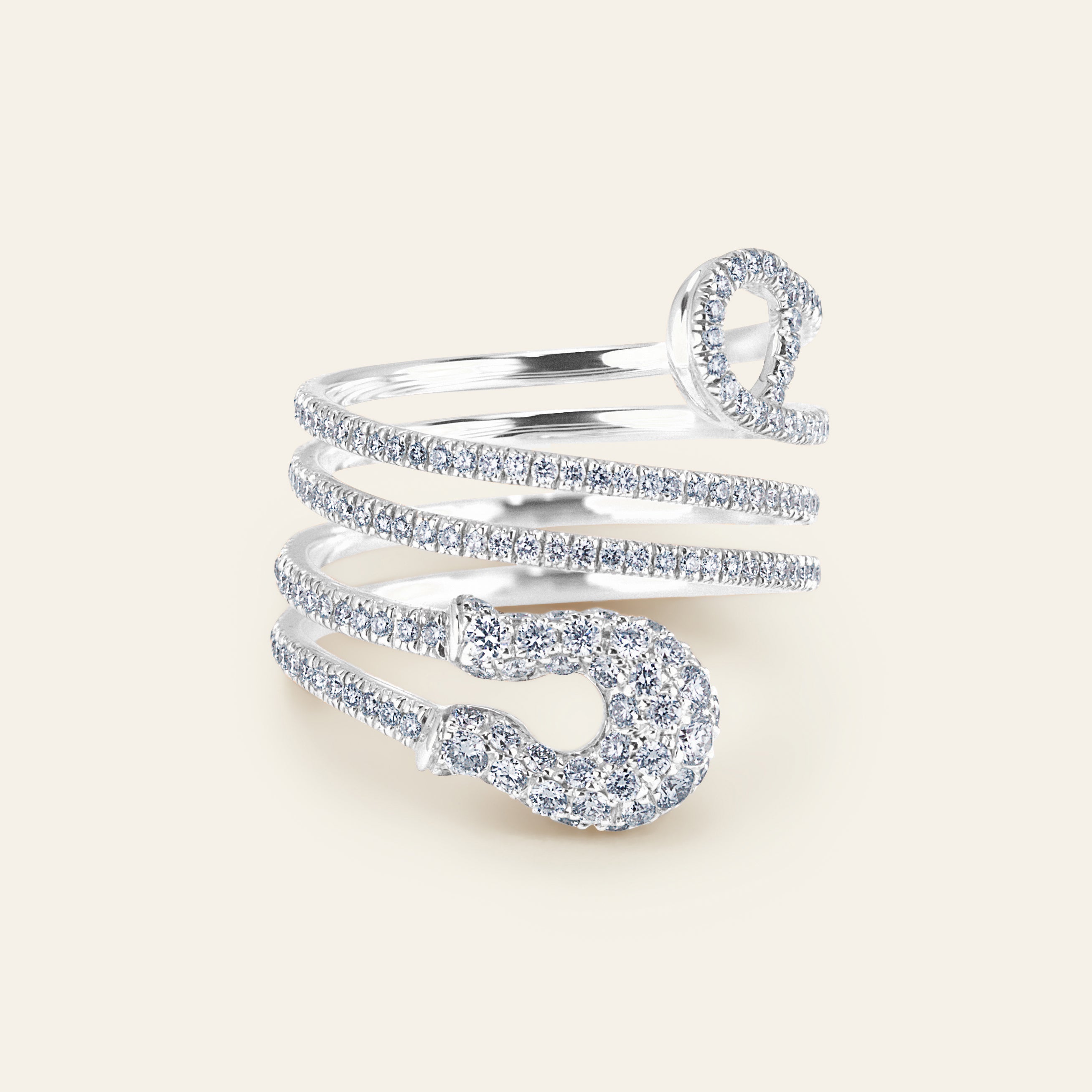 Securus White Gold Diamond Ring 4