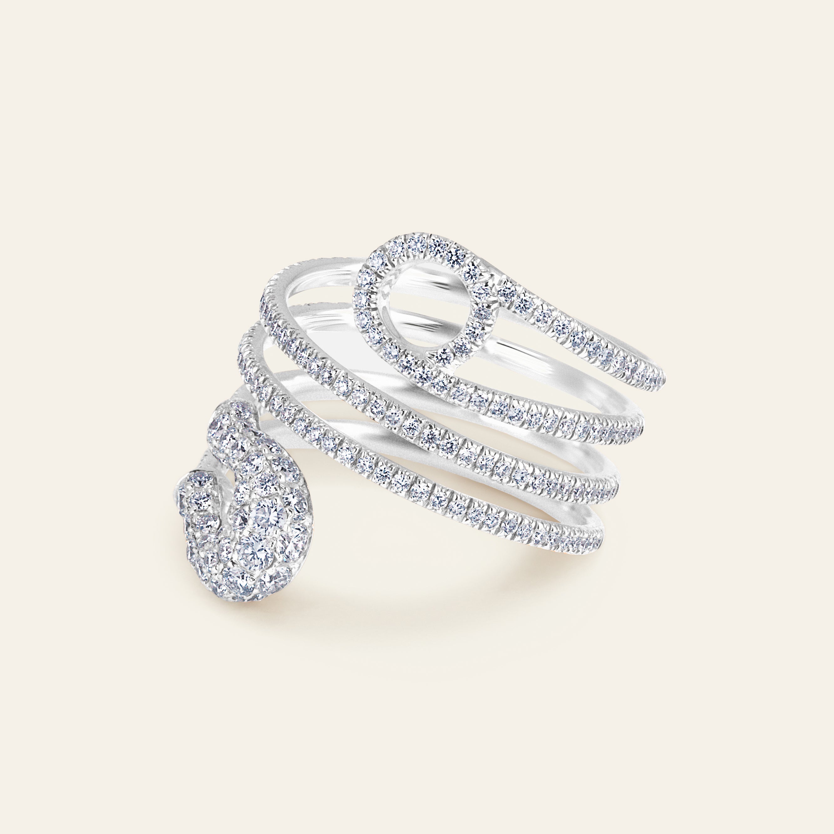 Securus White Gold Diamond Ring 5