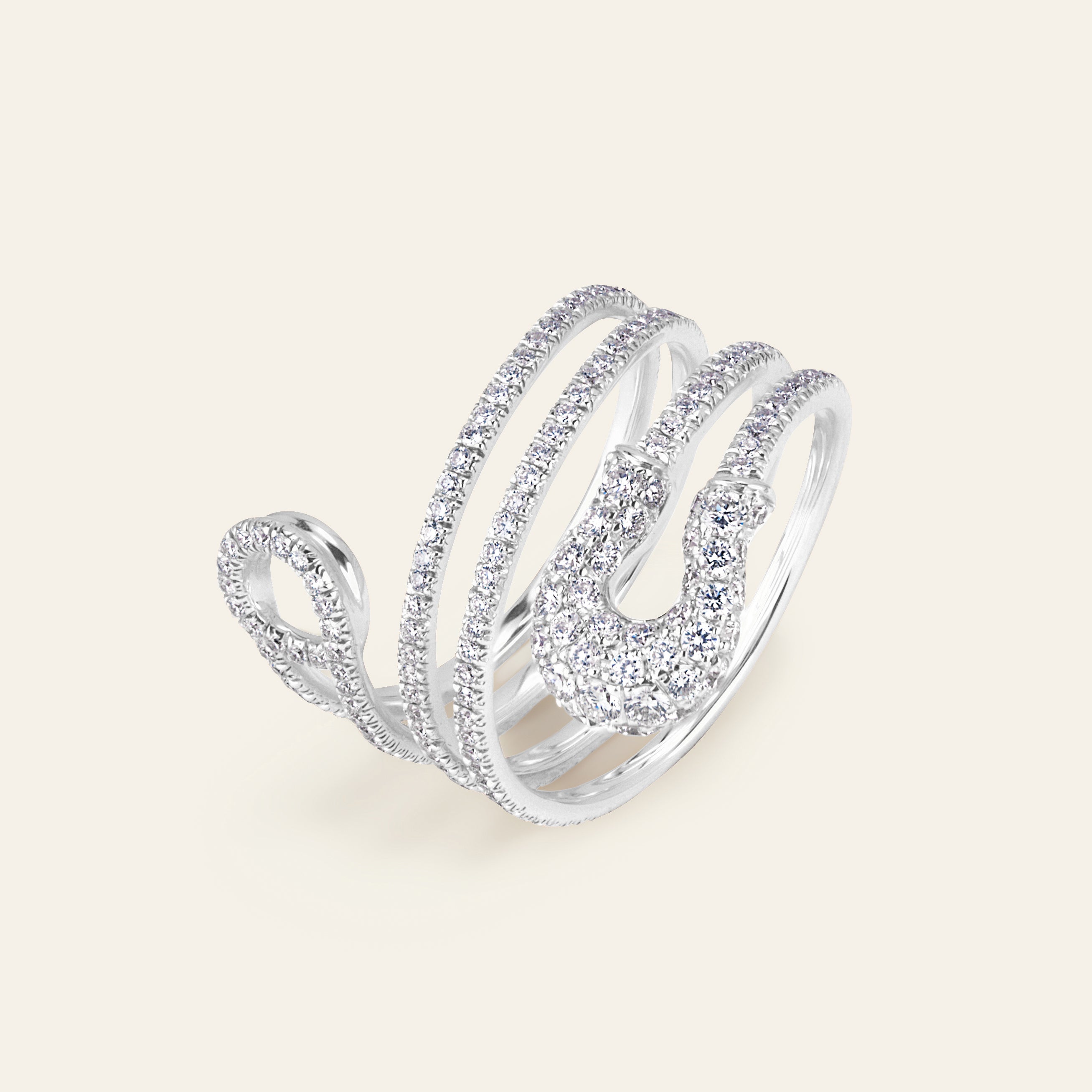 Securus White Gold Diamond Ring 6