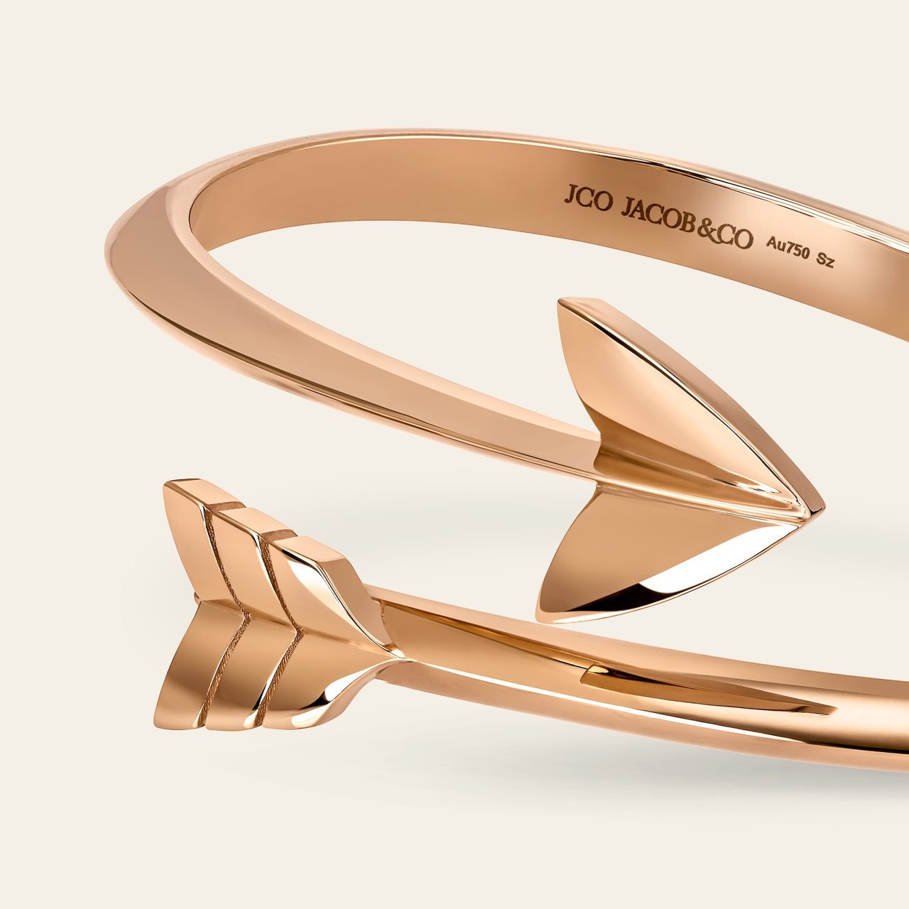 Super Arrow Plain Bracelet Rose Gold 5