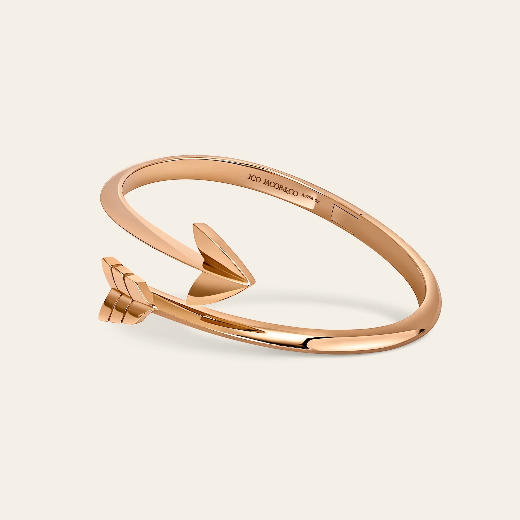 Super Arrow Plain Bracelet Rose Gold 6