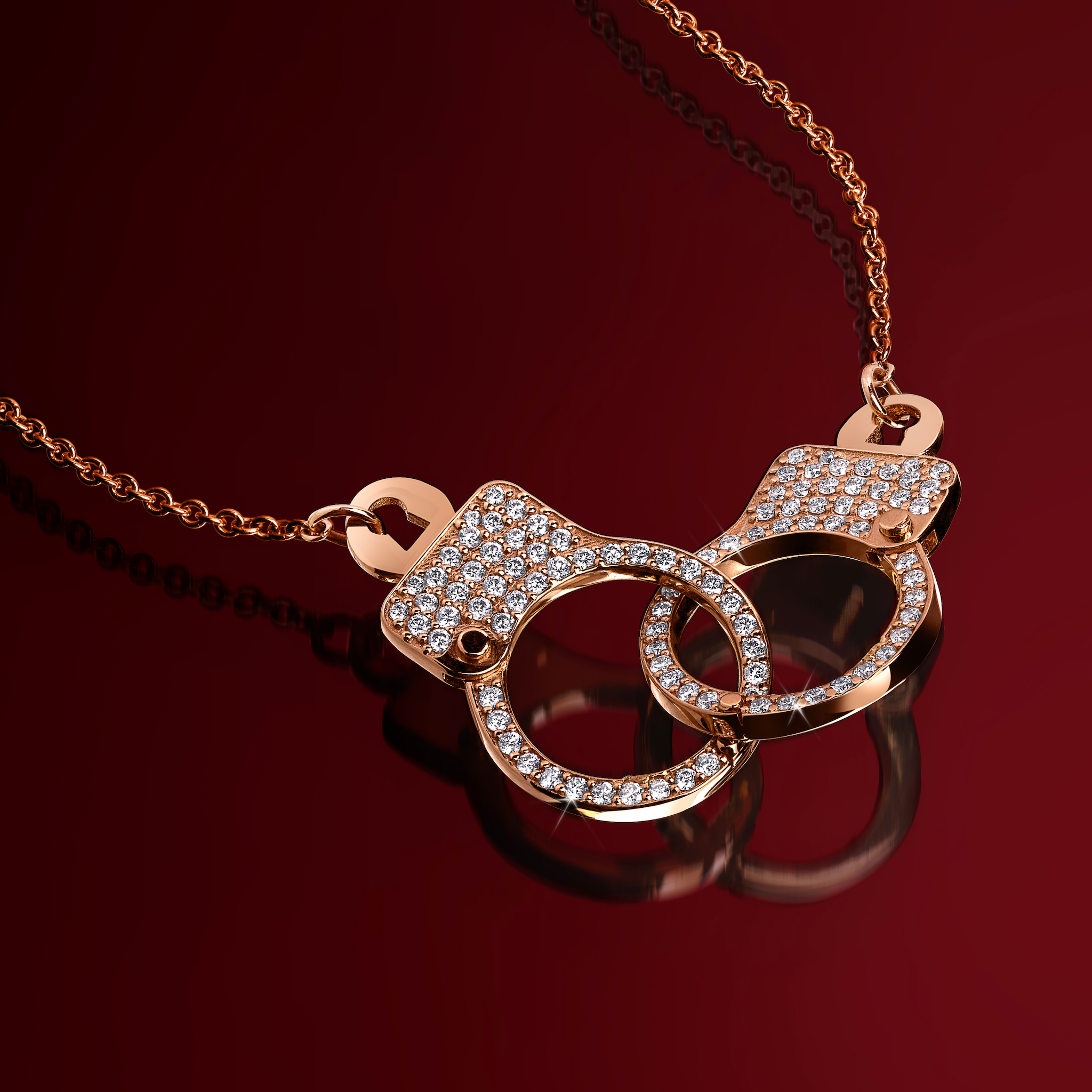 Love Lockdown Interlocking Diamond Necklace – Jacob & Co.