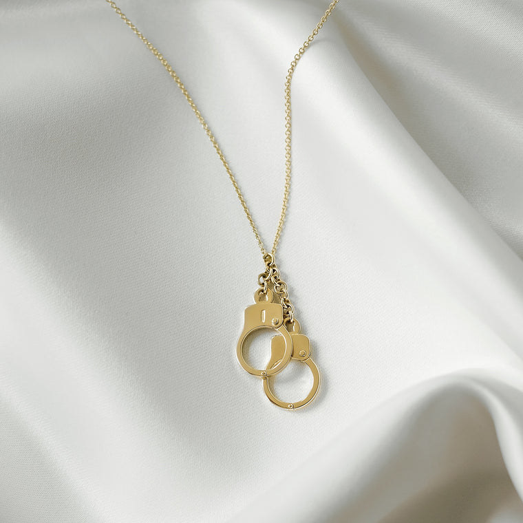 Love Lockdown Cuff Necklace_Yellow Gold_3