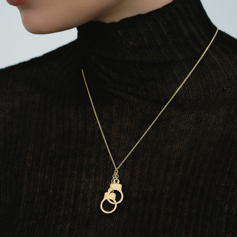Love Lockdown Cuff Necklace_Yellow Gold_4