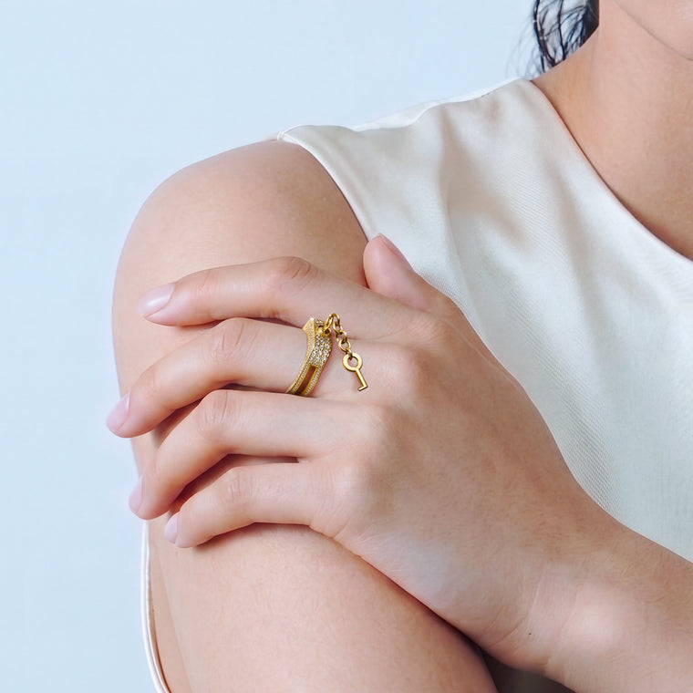 Love Lockdown Diamond Ring