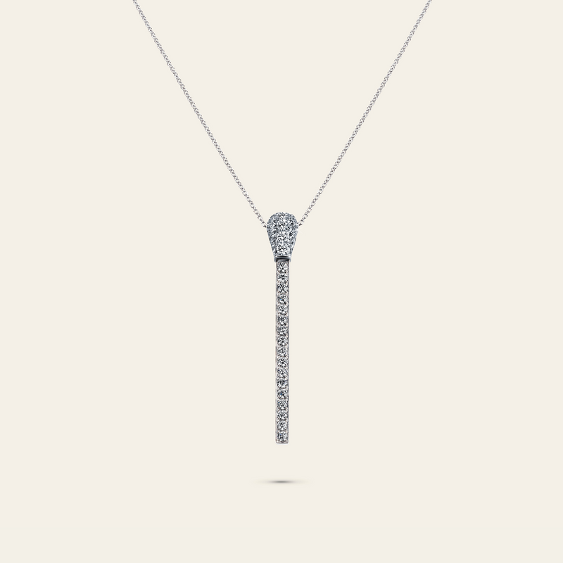 Match Diamond Necklace_White Gold_White Diamonds_1