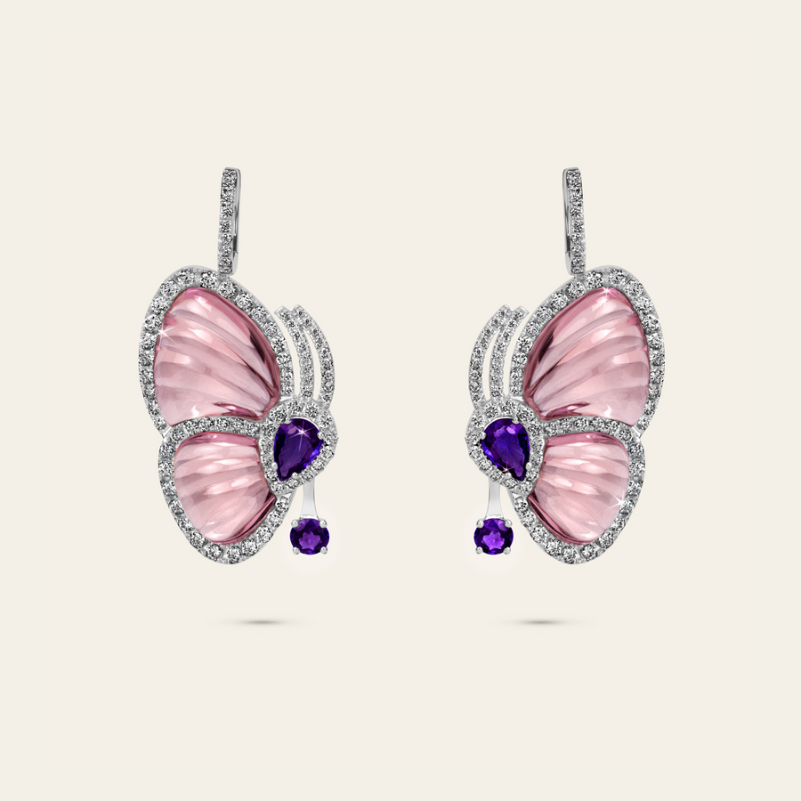 Papillon Earrings_White Gold_White Diamonds_1