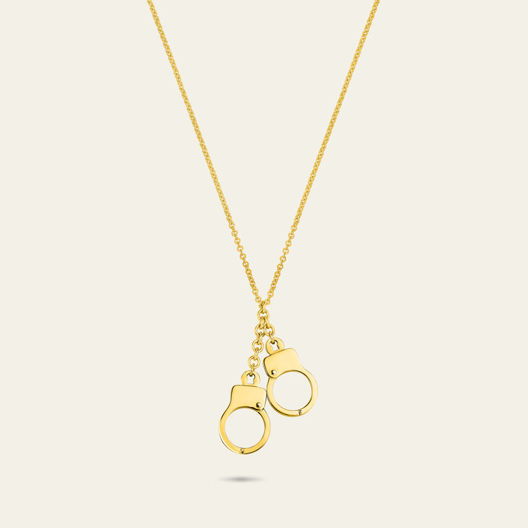 Love Lockdown Cuff Necklace_Yellow Gold_1