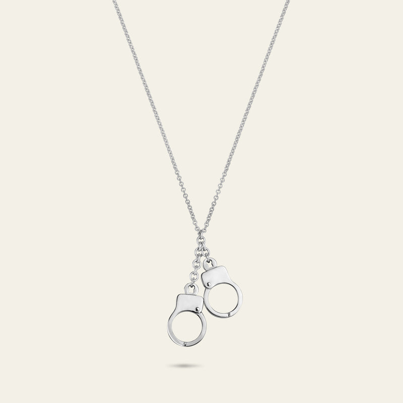 Love Lockdown Cuff Necklace_White Gold_1