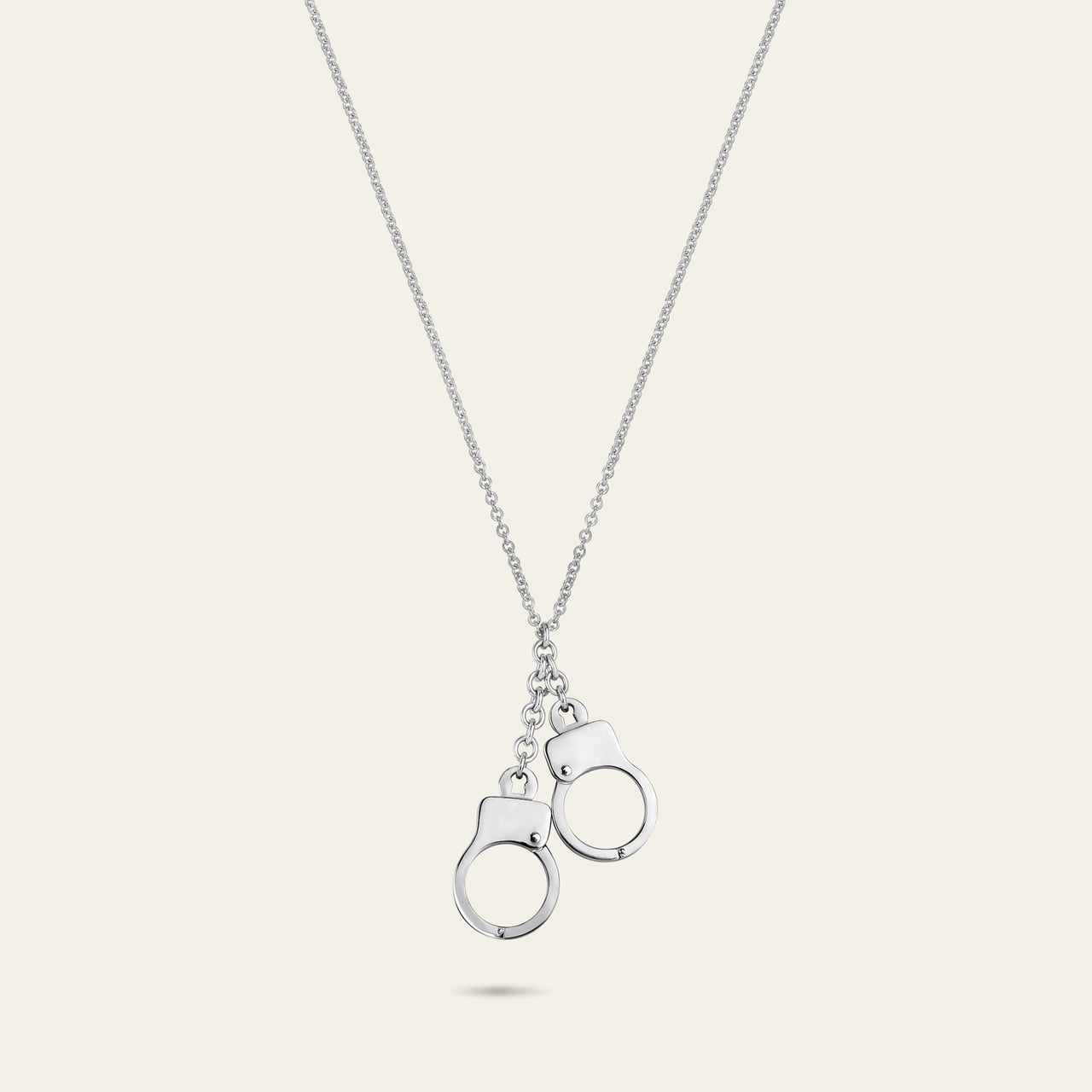 Love Lockdown Cuff Necklace_White Gold_1