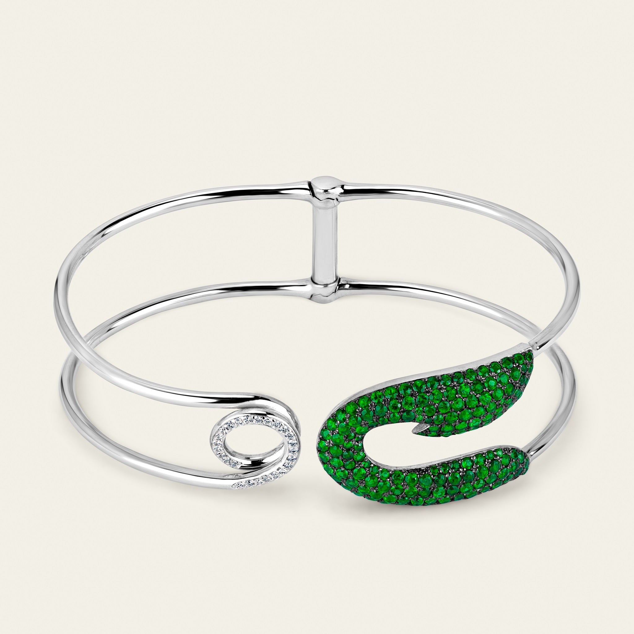 Securus Bangle_White Gold_Tsavorites_2