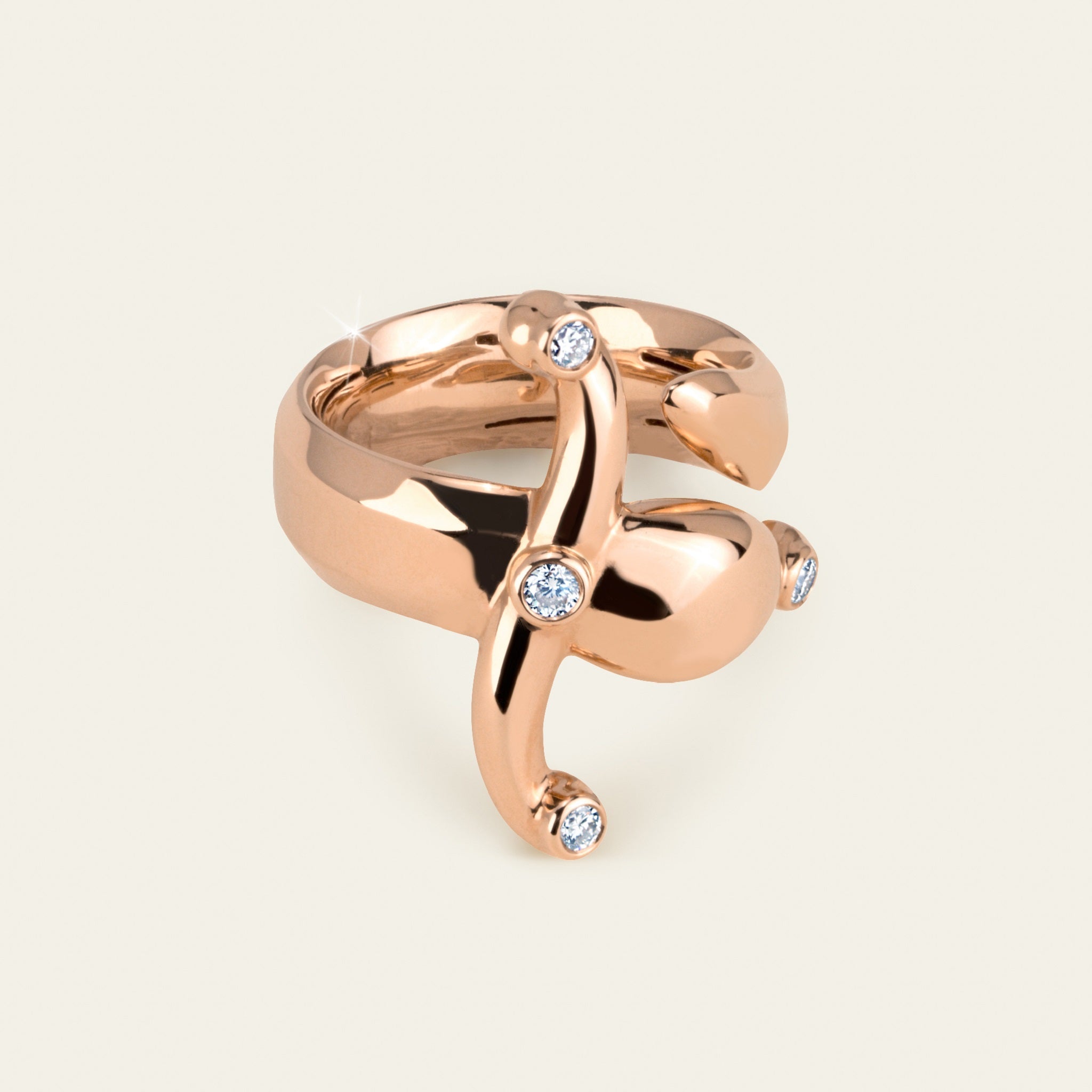 Espada Ring_Rose Gold_White Diamonds_1