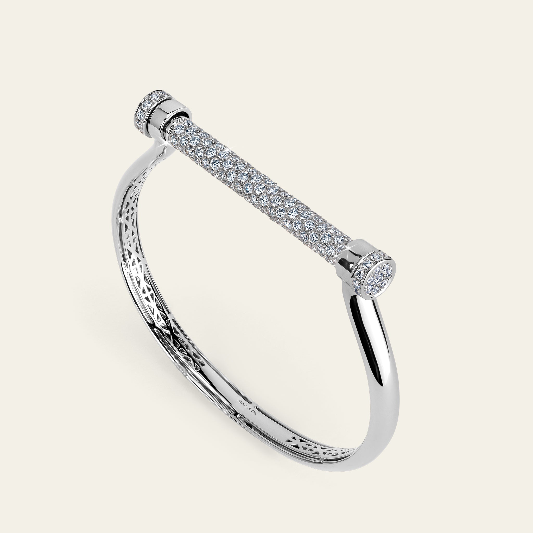 Estribo Bangle_White Gold_White Diamonds_2