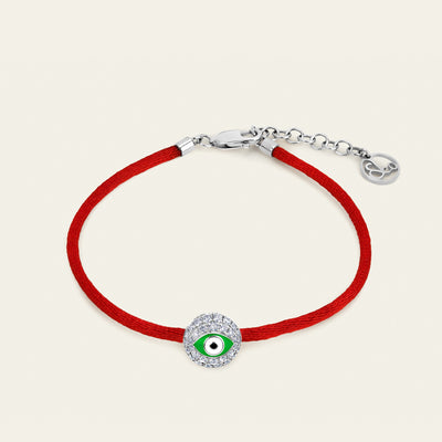 Evil Eye Diamond Bracelet_White Gold_White Diamonds_1