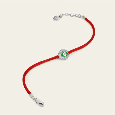 Evil Eye Diamond Bracelet_White Gold_White Diamonds_3