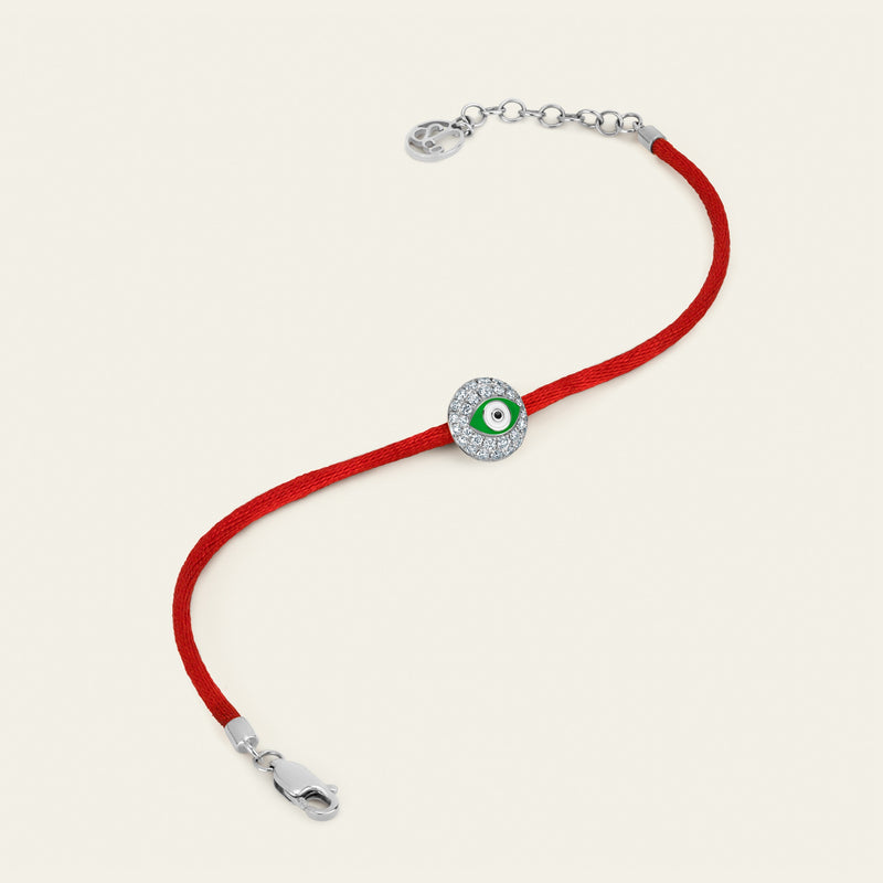 Evil Eye Diamond Bracelet_White Gold_White Diamonds_3