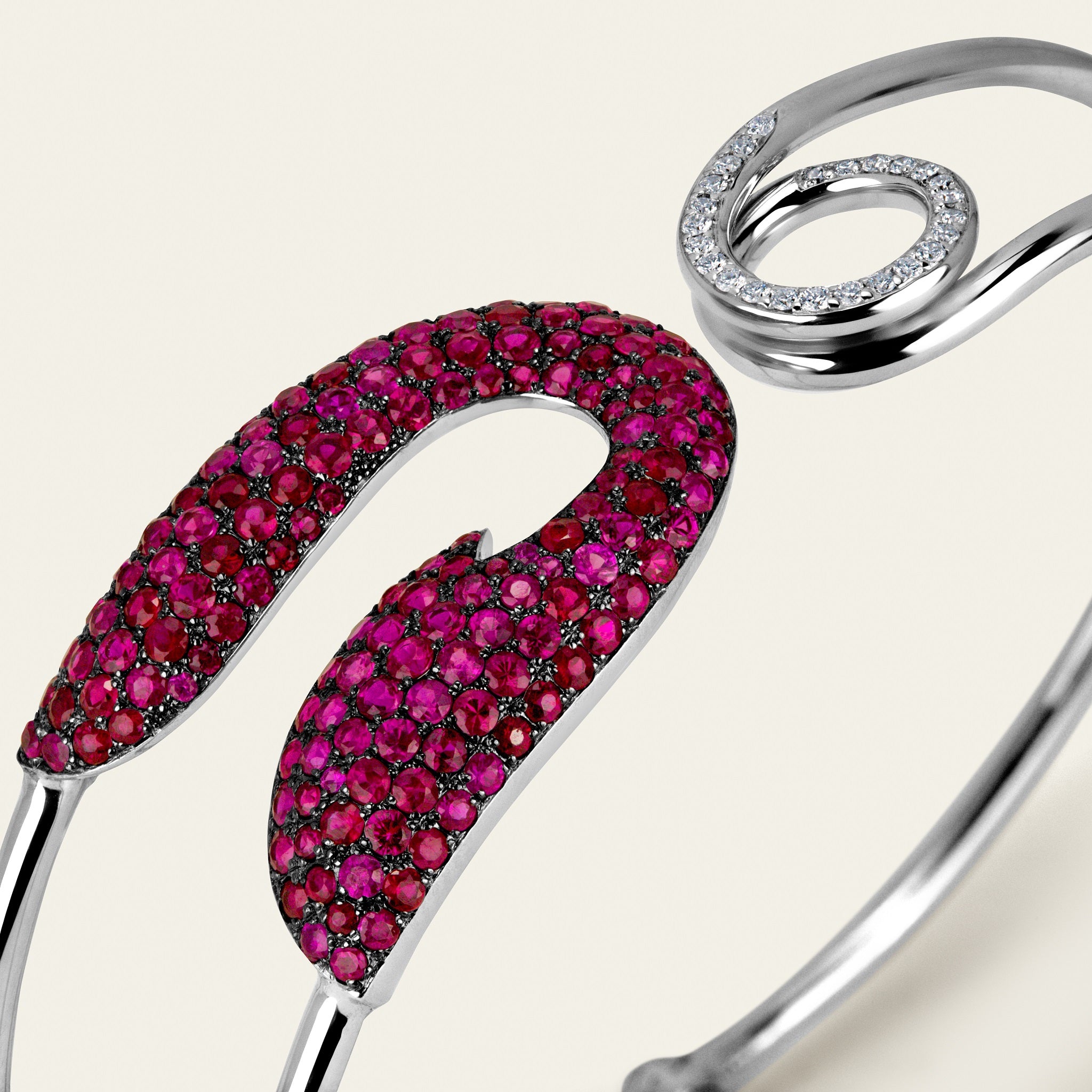 Securus Bangle_White Gold_Rubies_4