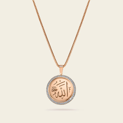 Sharq Pendant_Rose Gold_White Diamonds_1