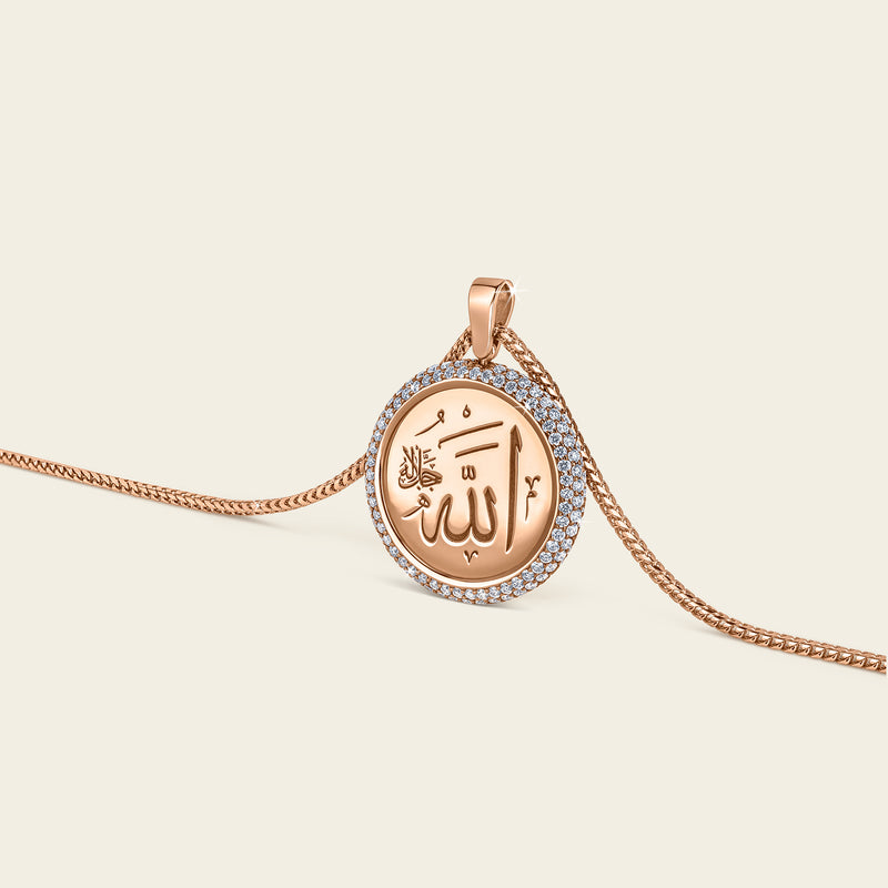 Sharq Pendant_Rose Gold_White Diamonds_2