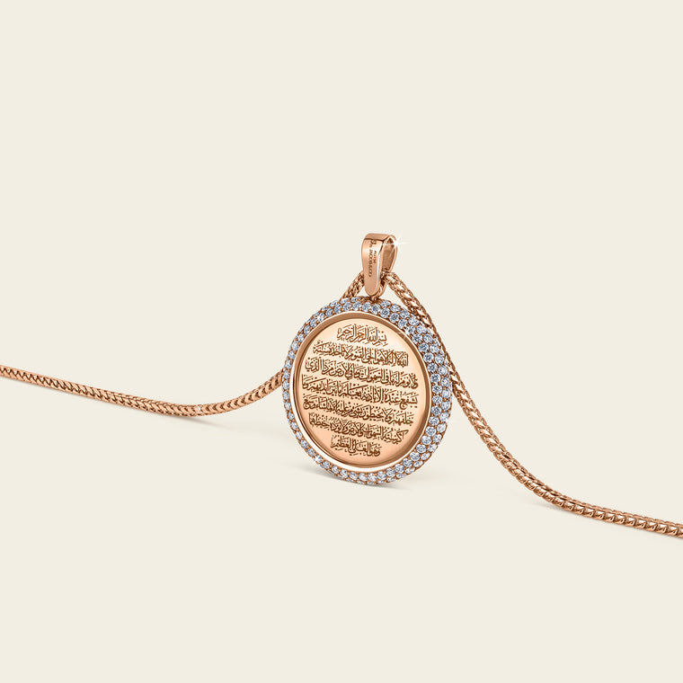Sharq Pendant_Rose Gold_White Diamonds_4