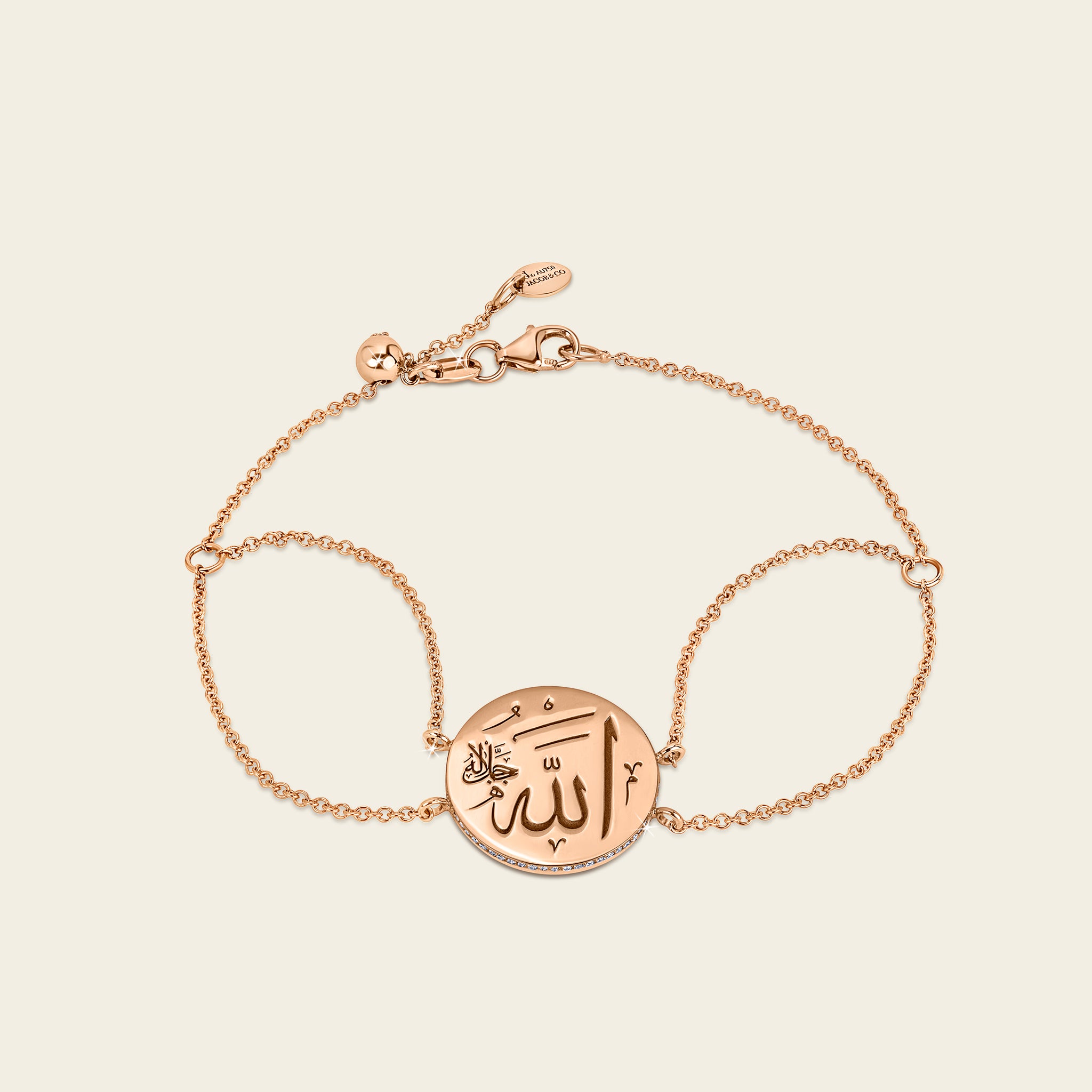 Sharq Diamond Bracelet_Rose Gold_White Diamonds_1
