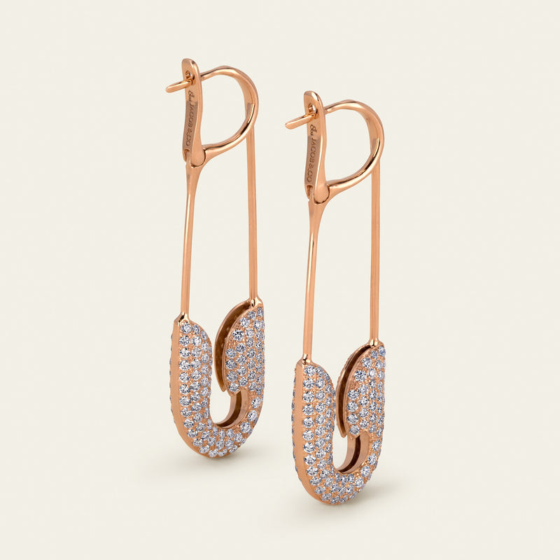 Securus Diamond Earrings_Rose Gold_White Diamonds_2