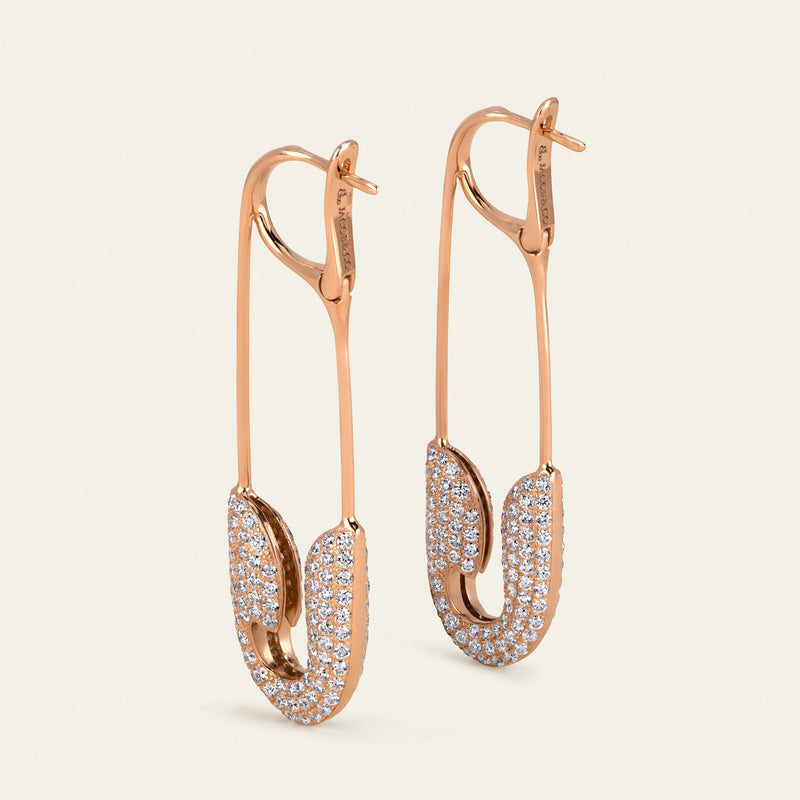 Securus Diamond Earrings_Rose Gold_White Diamonds_3