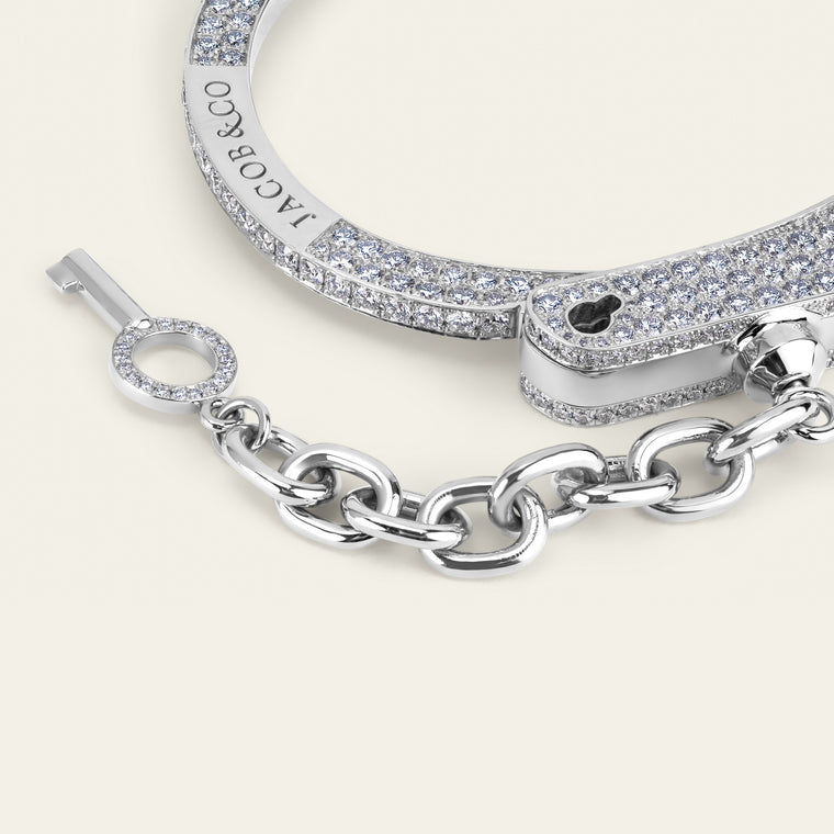 Love Lockdown Bracelet_White Gold_White Diamonds_5