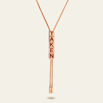 Taken Necklace_Rose Gold_White Diamonds_1
