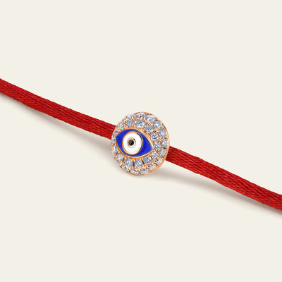 Evil Eye Diamond Bracelet_Rose Gold_White Diamonds_2