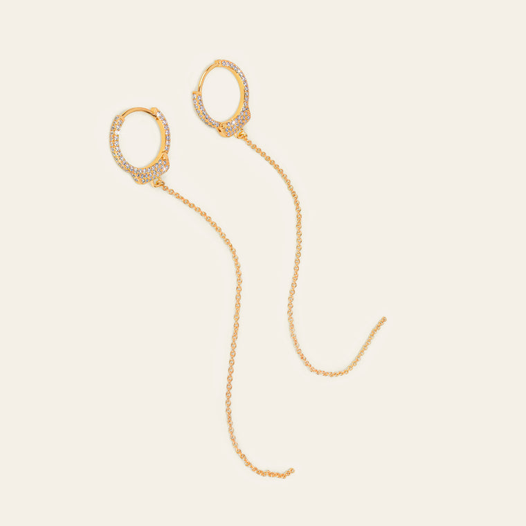 Love Lockdown Earrings_Yellow Gold_White Diamonds_1