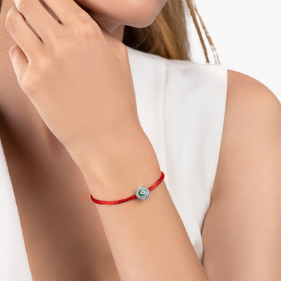 Evil Eye Diamond Bracelet_White Gold_White Diamonds_4