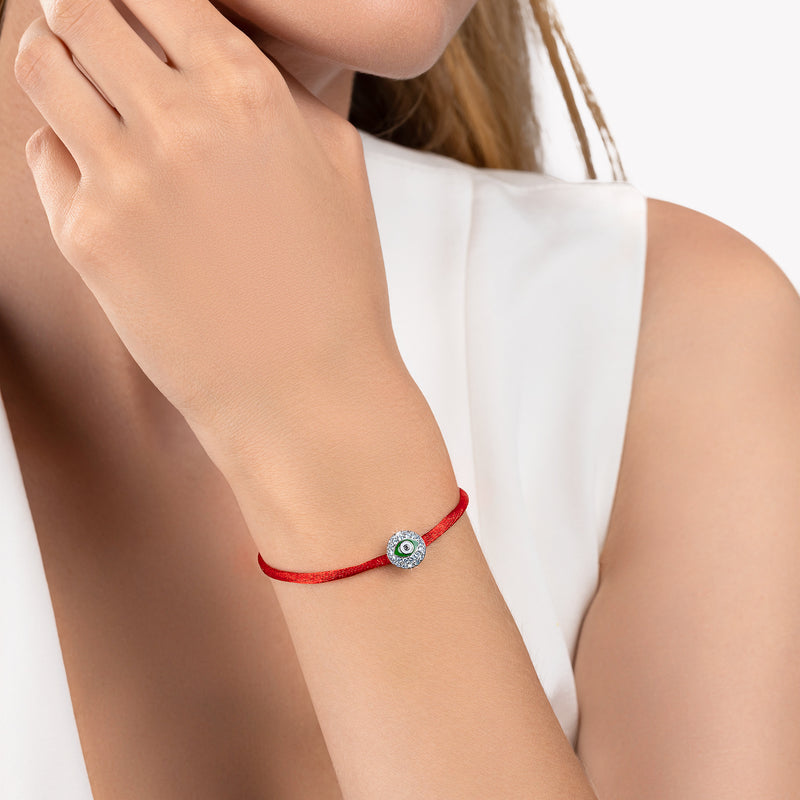 Evil Eye Diamond Bracelet_White Gold_White Diamonds_4